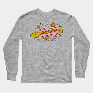 Capricorn Crayon Long Sleeve T-Shirt